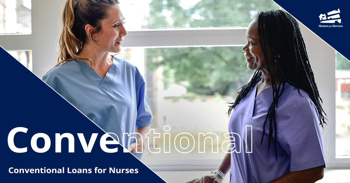 Two women nurses talking in scrubs in front of a hospital window