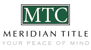 Meridian Title Logo green text