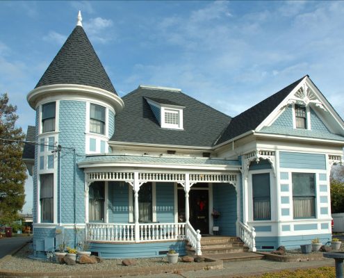 victorian home showing beautiful exterior colors