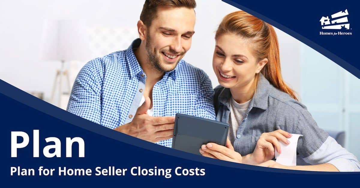 young man woman couple man holding tablet reviewing closing costs for sellers Homes for Heroes