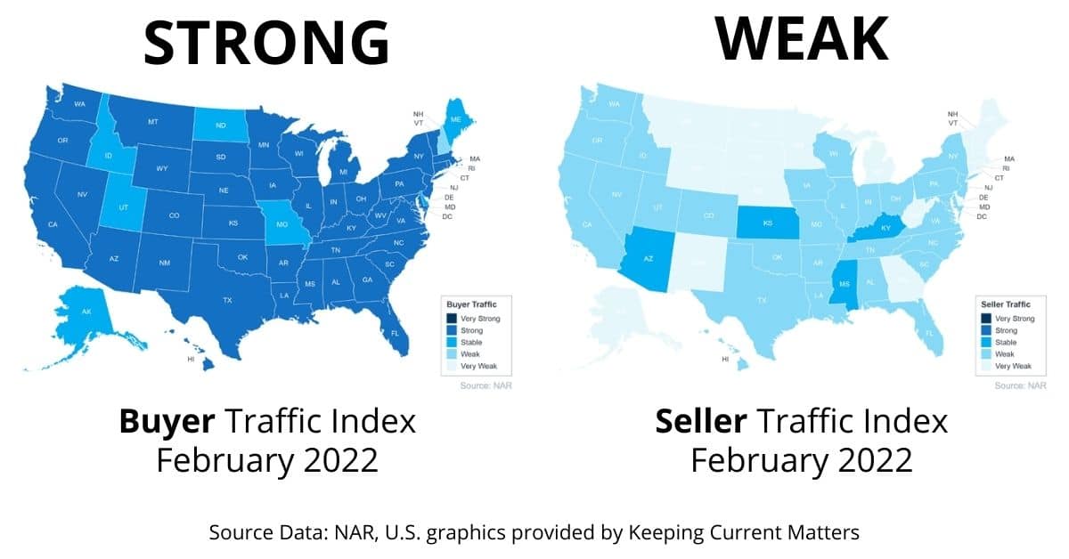 Buyer Seller Traffic Index February 2022 NAR Keeping Current Matters