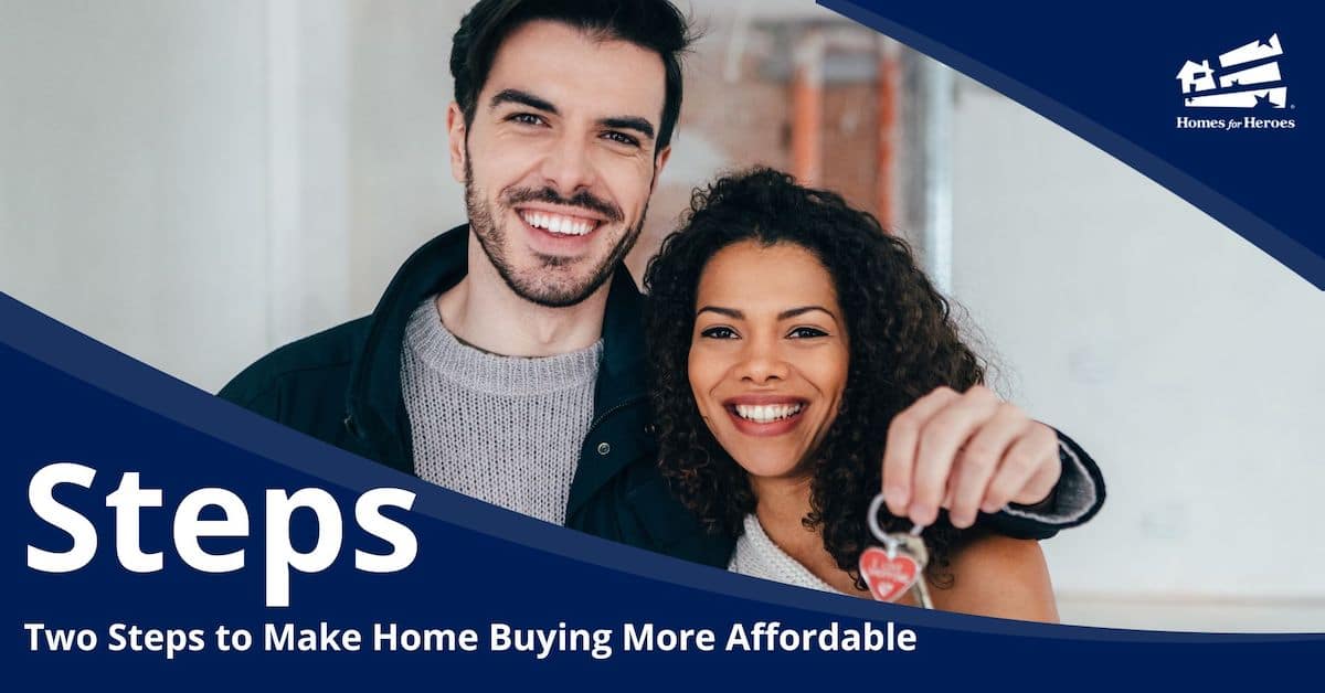 Man Holding Key Arm Around Woman Smiling In Home Make Your Home Purchase More Affordable Homes for Heroes