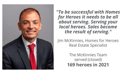 Jim McKinnies Profile and Quote with 2021 number of heroes served