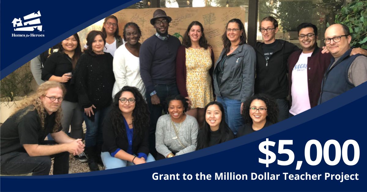 million dollar teacher project representatives foundation grant check2