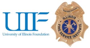 university of illinois foundation logo illinois fire service institute state fire academy logo side by side
