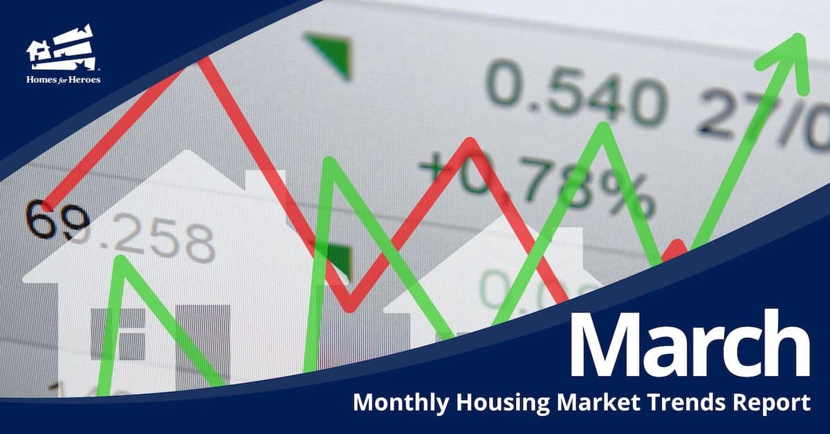 Housing Market Trends March Green and Red Trendlines Homes for Heroes