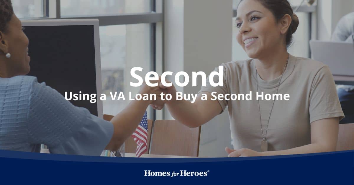 young military woman meeting with loan officer to discuss using va loan for second home shaking hands Homes for Heroes