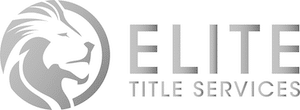 Elite Title Services Grey Gradient Logo Vertical