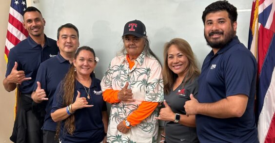 usvets barbers point team members veteran Earnest Ancheta group shot