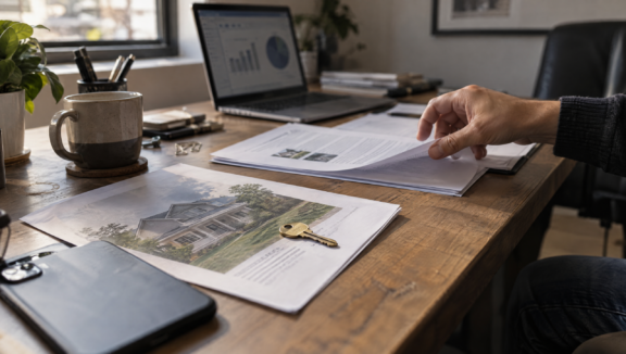 Real estate agent planning multiple passive income streams