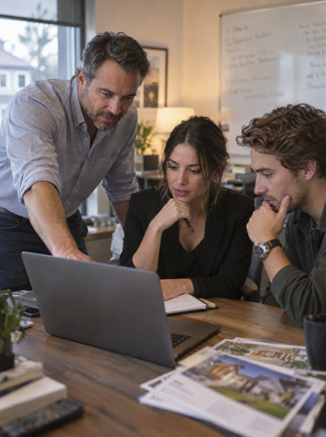 Experienced real estate agent mentoring newer agents to build a team